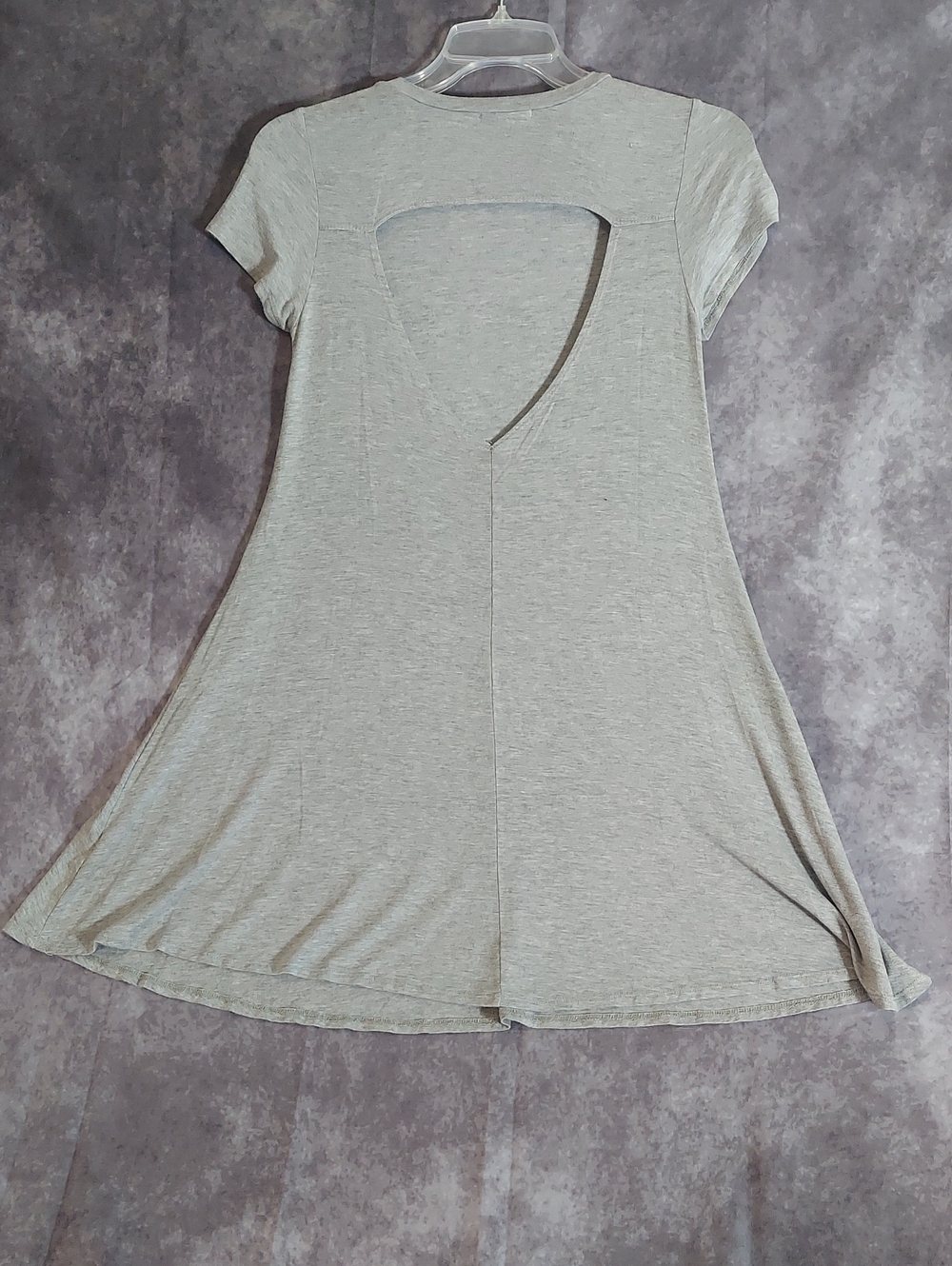 ​Rolla Coster Charcoal Gray Tee Shirt Dress Size Medium Cut-Out Back GUC - Picture 6 of 7